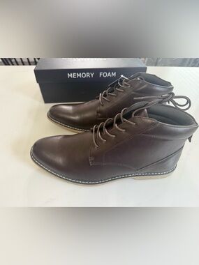 Men’s London Fog Brown Leather Boots